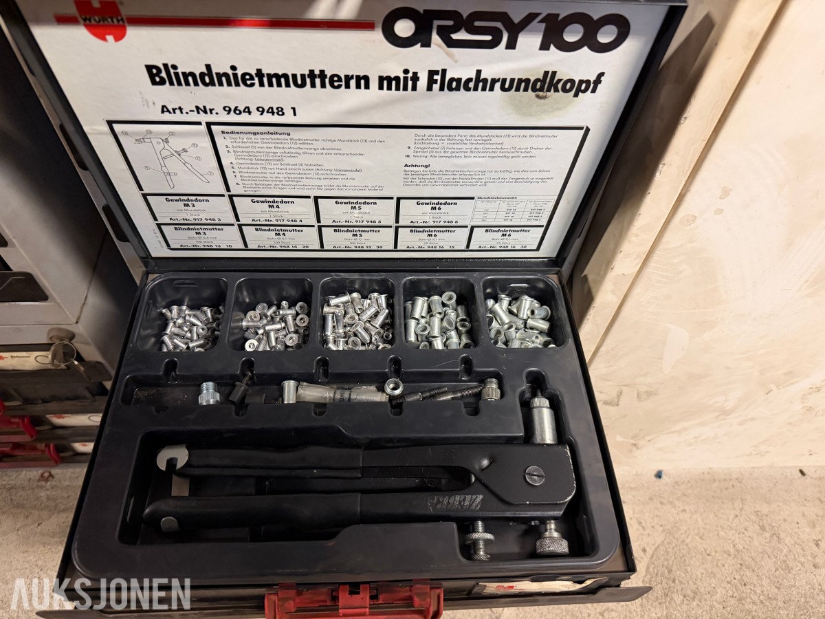 Würth ORSY 100 Sortimentsett / verkstedlager