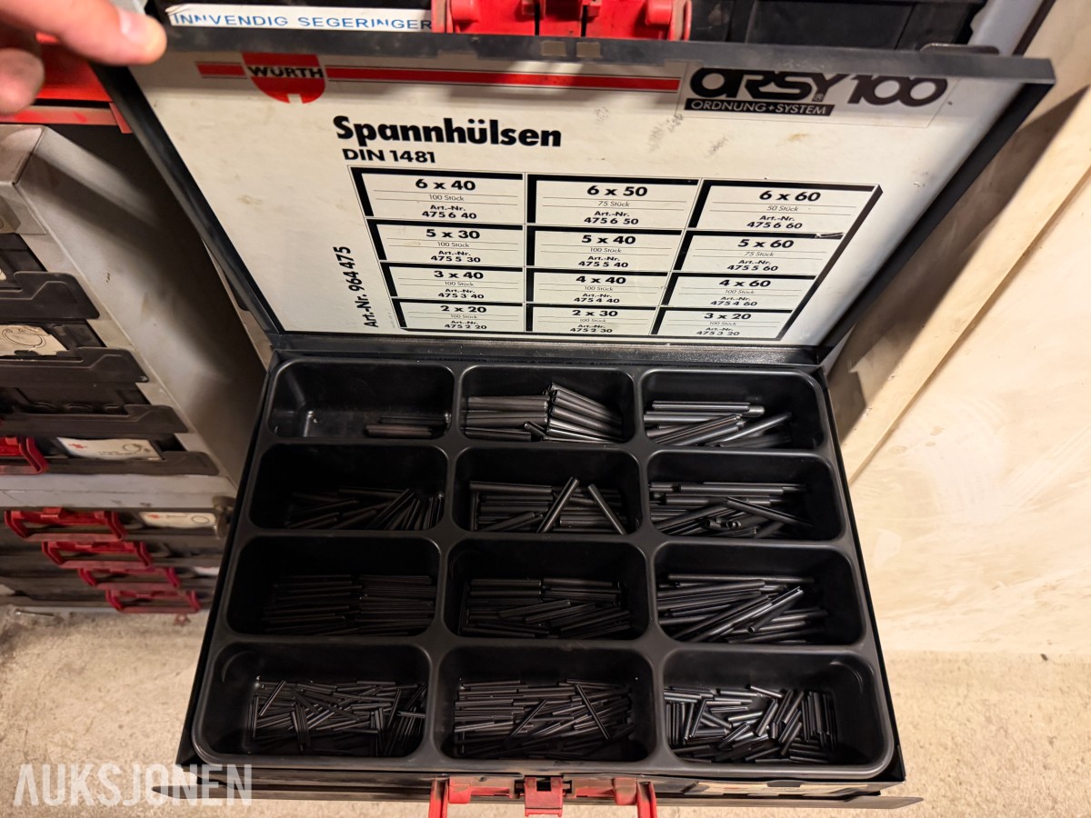 Würth ORSY 100 Sortimentsett / verkstedlager