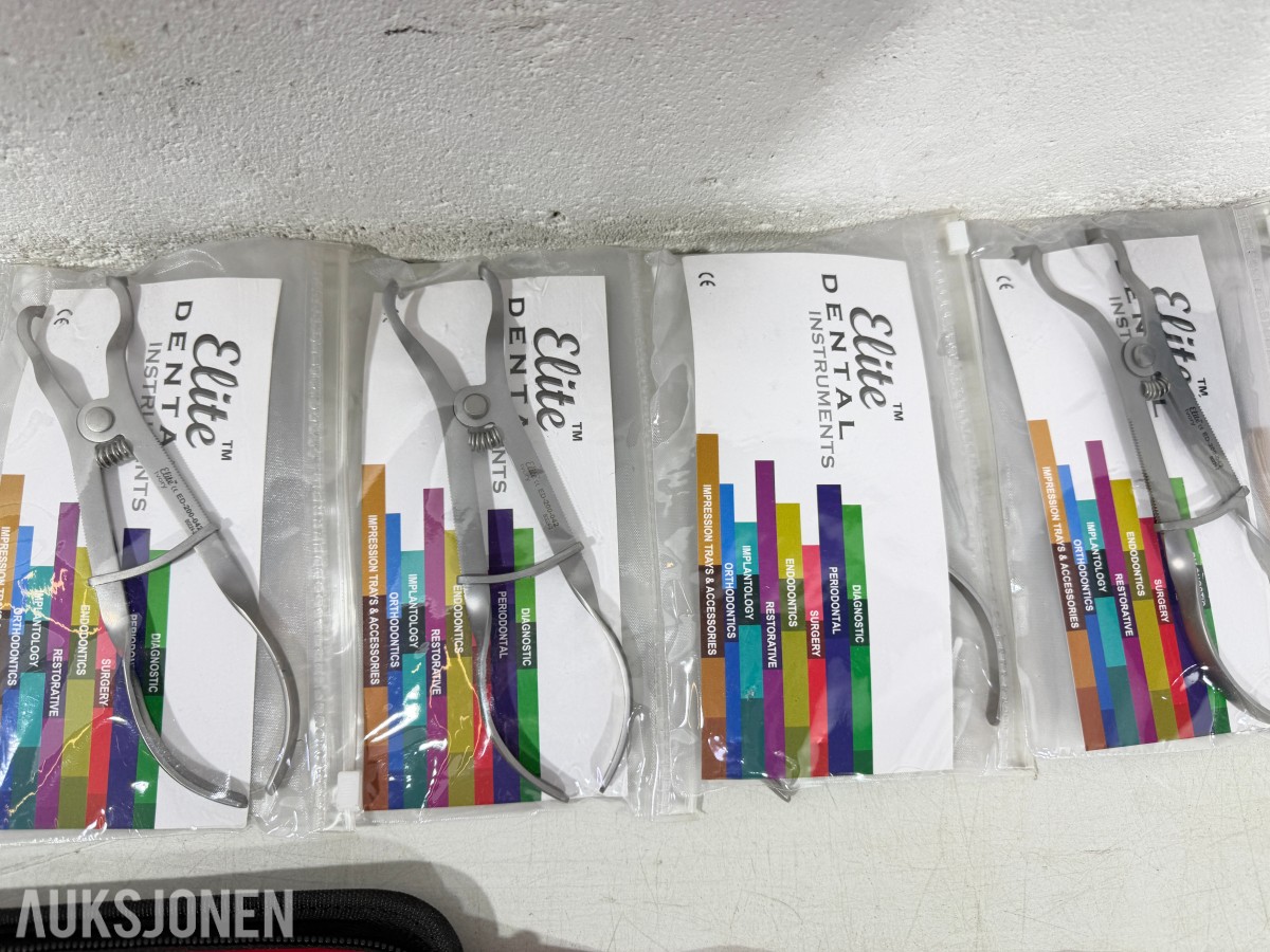 Stort parti Dental- og ortodontiinstrumenter – MEDESY, MedixDent, Elite Dental og SuperEndo
