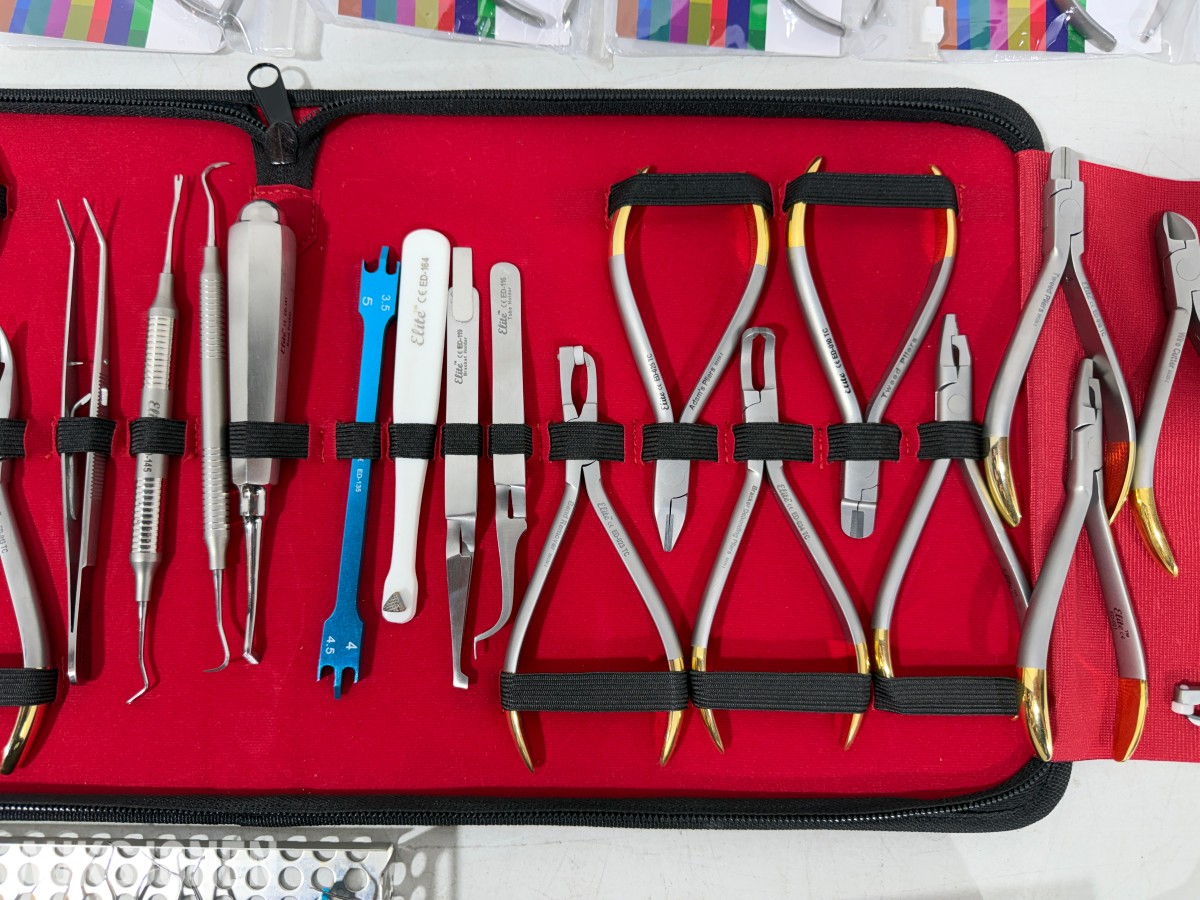 Stort parti Dental- og ortodontiinstrumenter – MEDESY, MedixDent, Elite Dental og SuperEndo