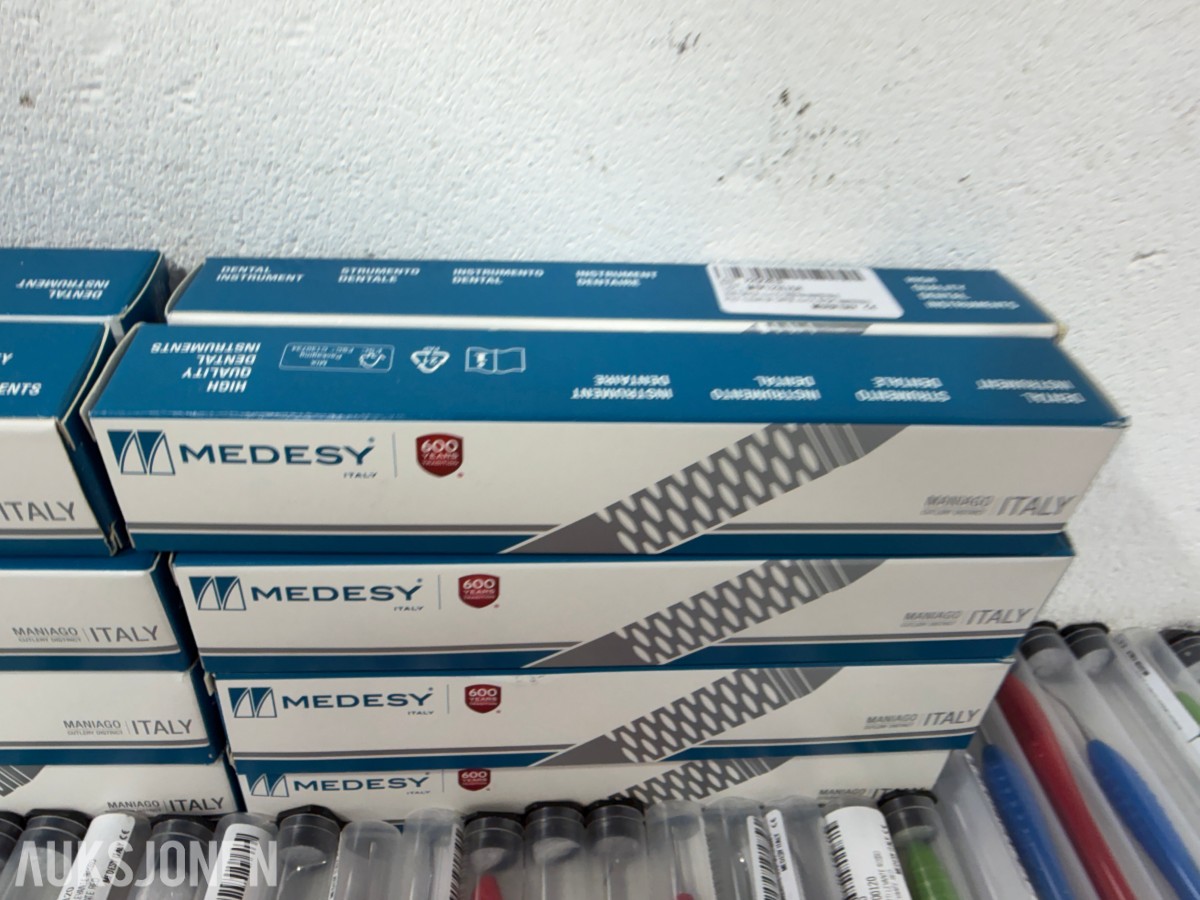 Stort parti Dental- og ortodontiinstrumenter – MEDESY, MedixDent, Elite Dental og SuperEndo