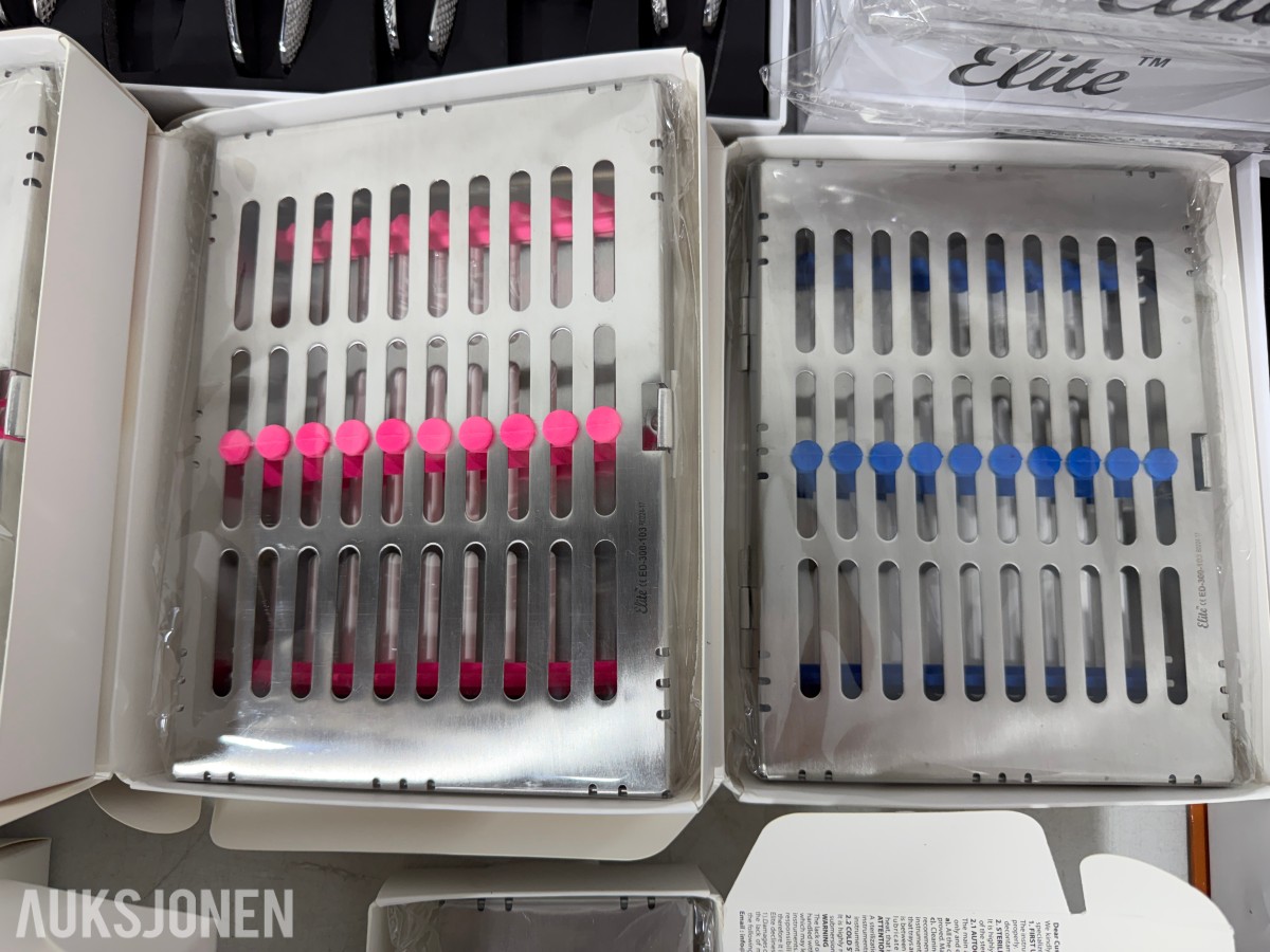 Stort parti MedixDent Elite dentalinstrumenter og ekstraksjonssett