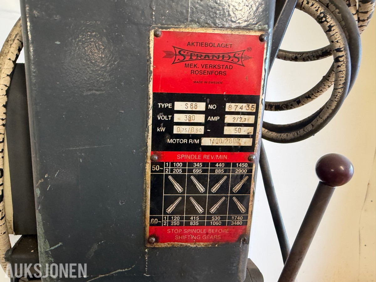 Strands S68 søyleboremaskin