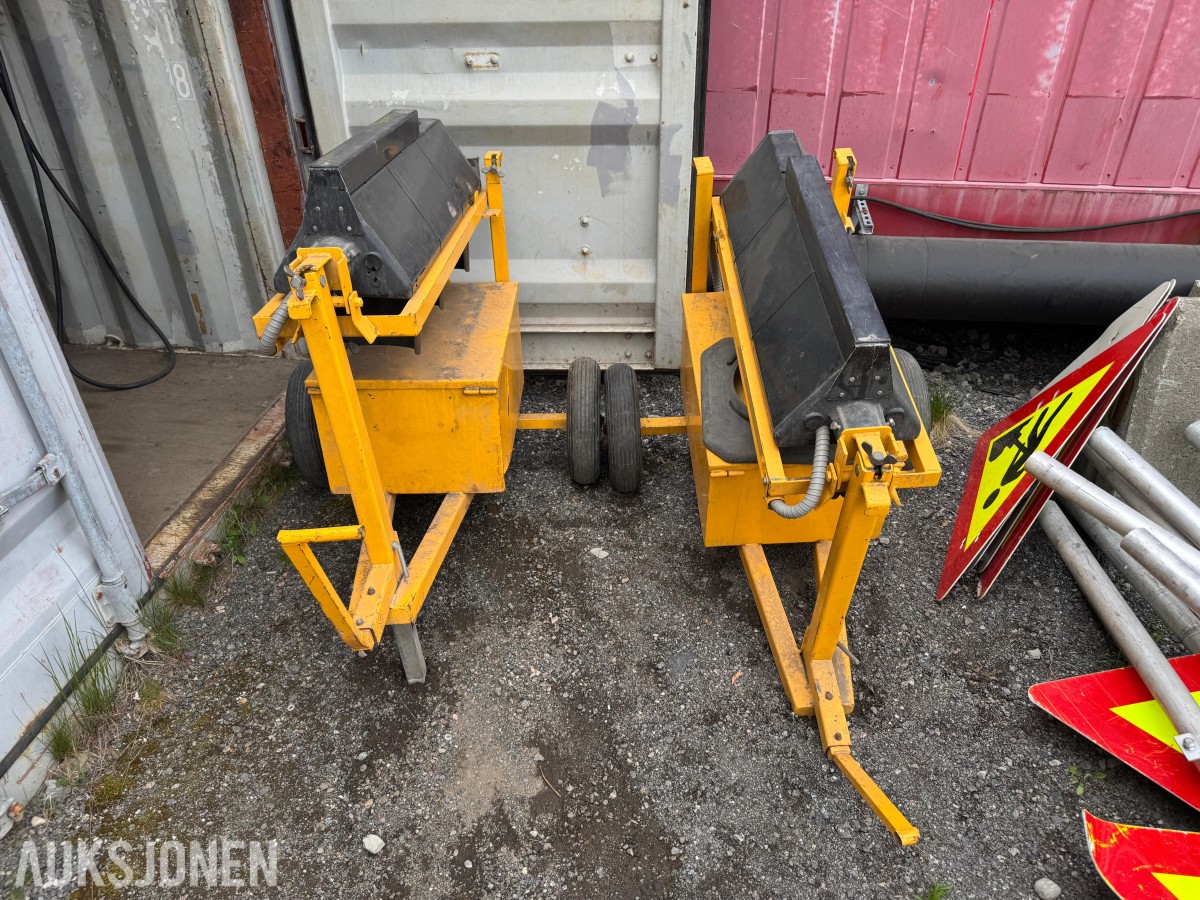 2 stk. mobile trafikklys/signalanlegg