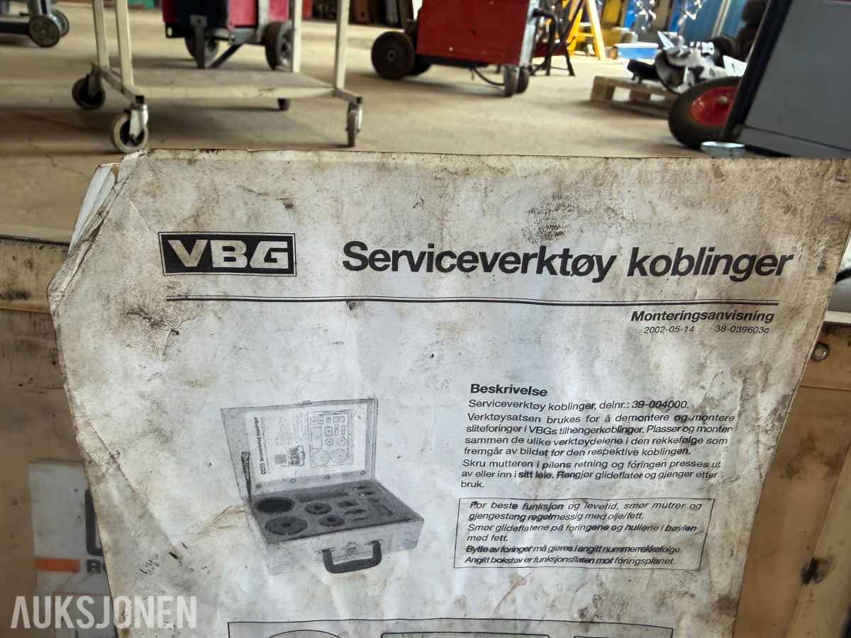 VBG serviceverktøy for koblinger – verktøysett 39-004000