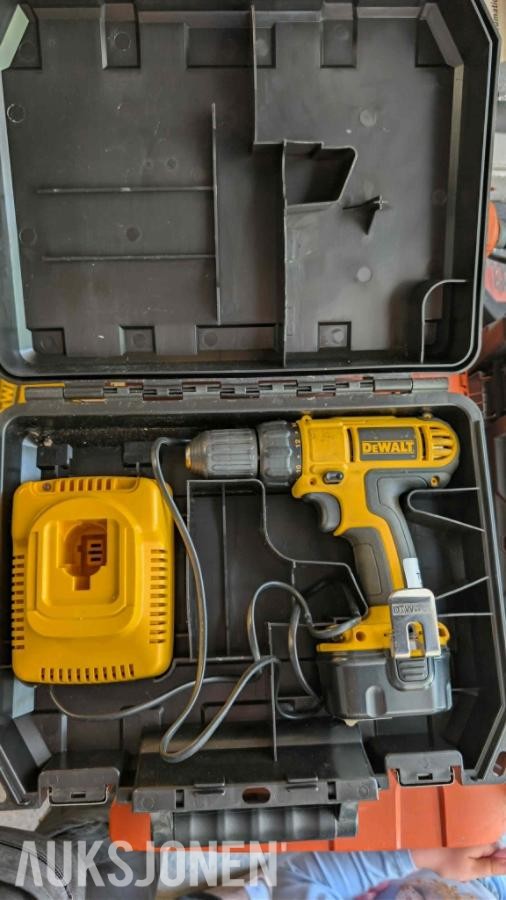 Stor samling med verktøy - dewalt, paslode, fine, +++