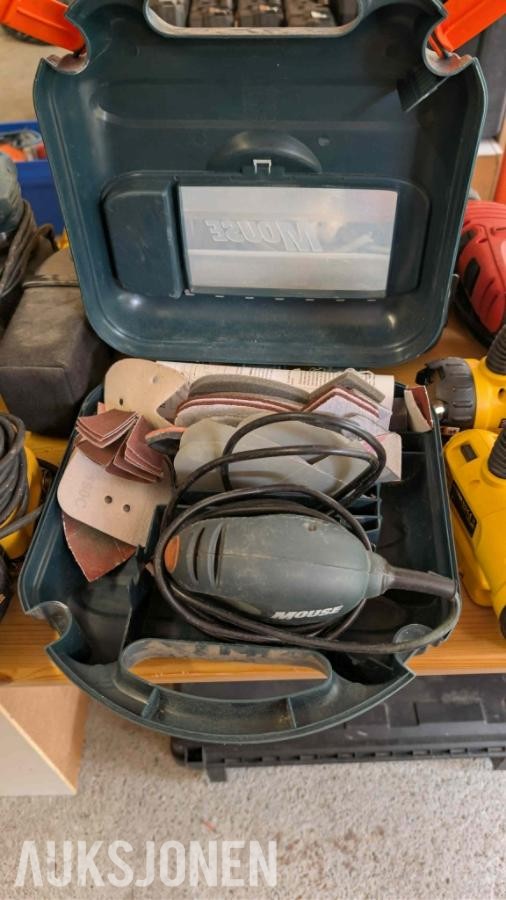 Stor samling med verktøy - dewalt, paslode, fine, +++