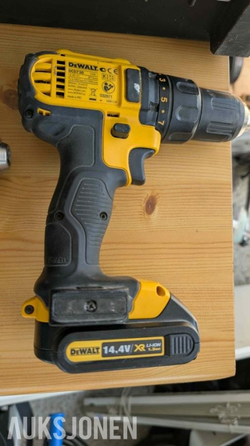 Stor samling med verktøy - dewalt, paslode, fine, +++