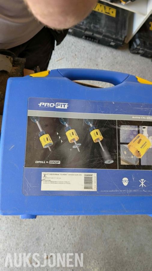 Stor samling med verktøy - dewalt, paslode, fine, +++