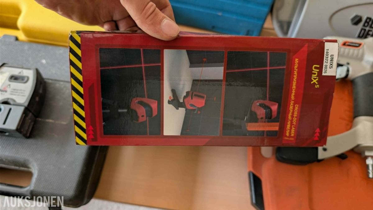 Stor samling med verktøy - dewalt, paslode, fine, +++