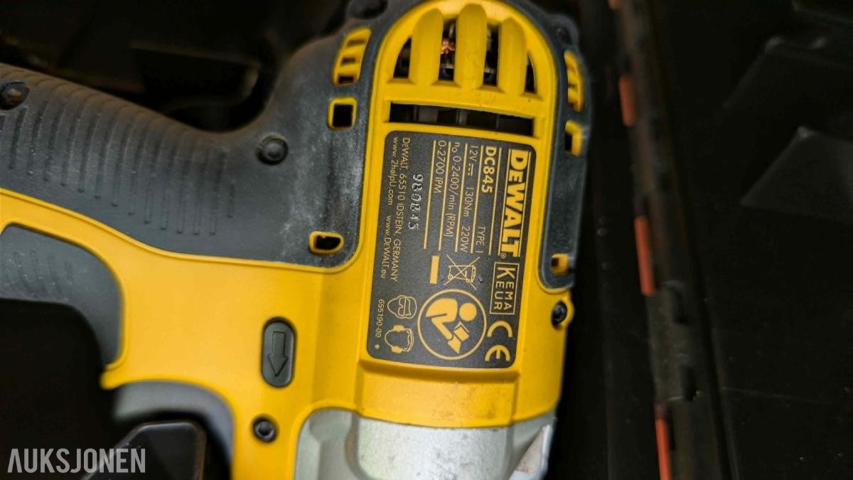 Stor samling med verktøy - dewalt, paslode, fine, +++