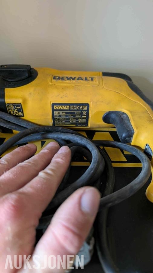 Stor samling med verktøy - dewalt, paslode, fine, +++