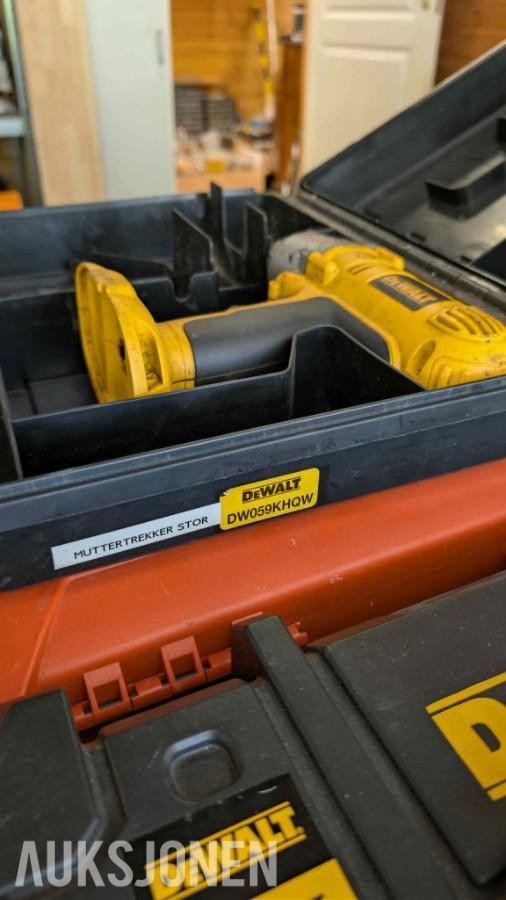 Stor samling med verktøy - dewalt, paslode, fine, +++