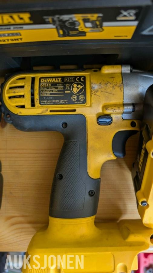 Stor samling med verktøy - dewalt, paslode, fine, +++