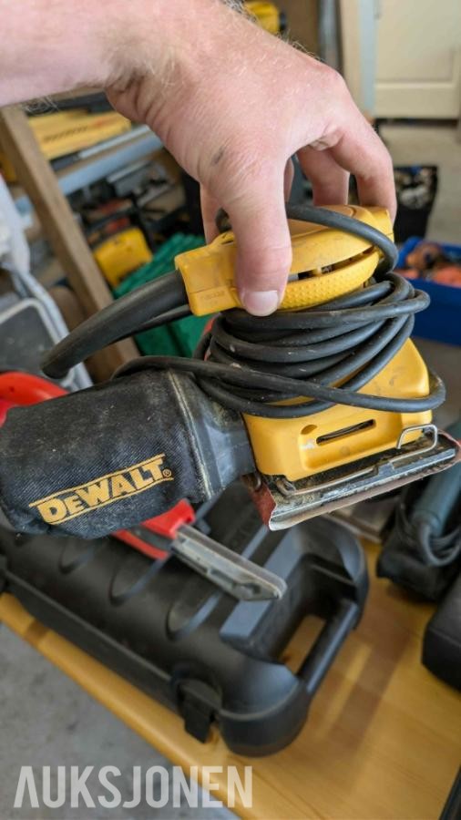 Stor samling med verktøy - dewalt, paslode, fine, +++