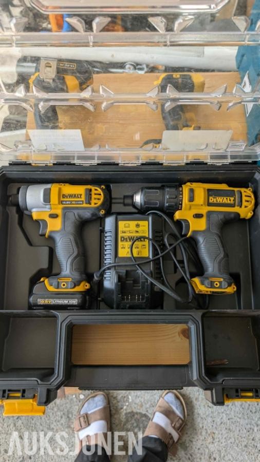 Stor samling med verktøy - dewalt, paslode, fine, +++