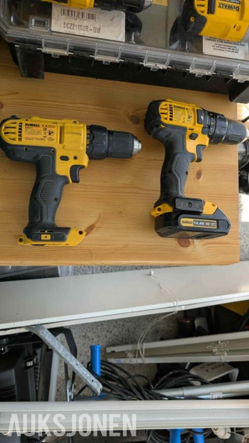 Stor samling med verktøy - dewalt, paslode, fine, +++