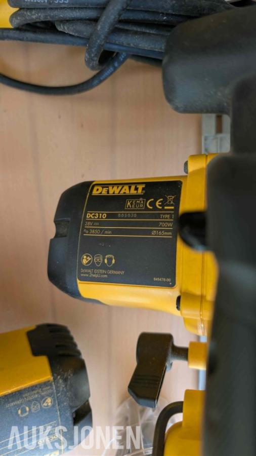 Stor samling med verktøy - dewalt, paslode, fine, +++