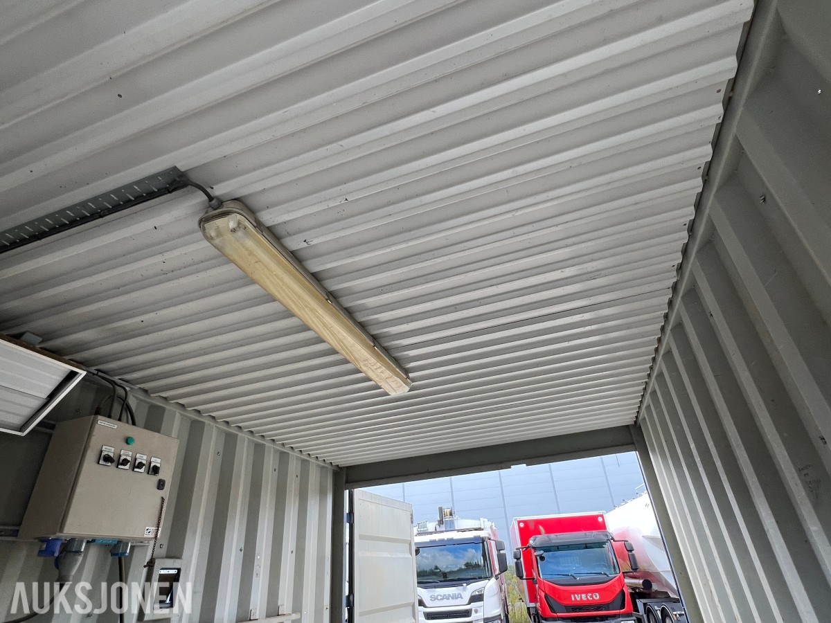 15 fot BNS 10-C13-LC sagcontainer med Ernex gjerdesag