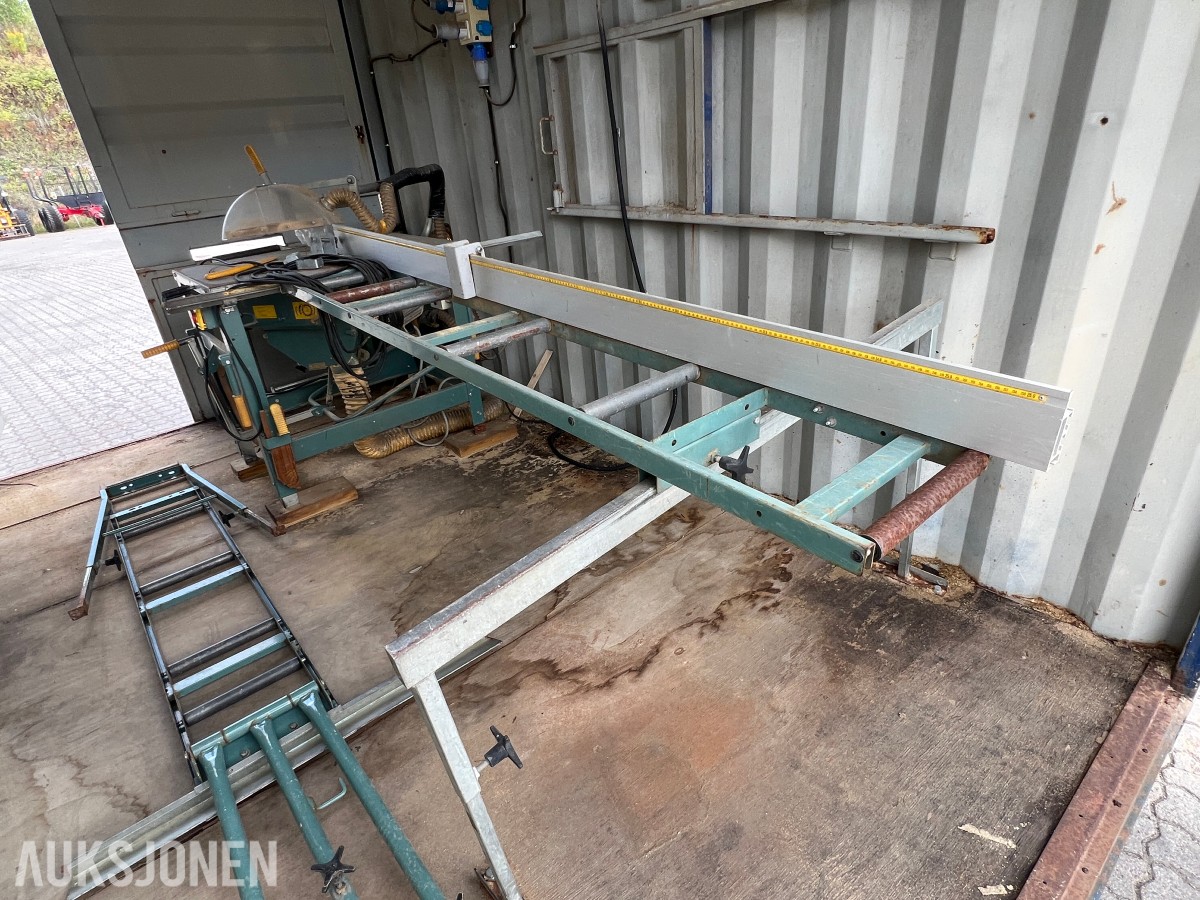 15 fot BNS 10-C13-LC sagcontainer med Ernex gjerdesag