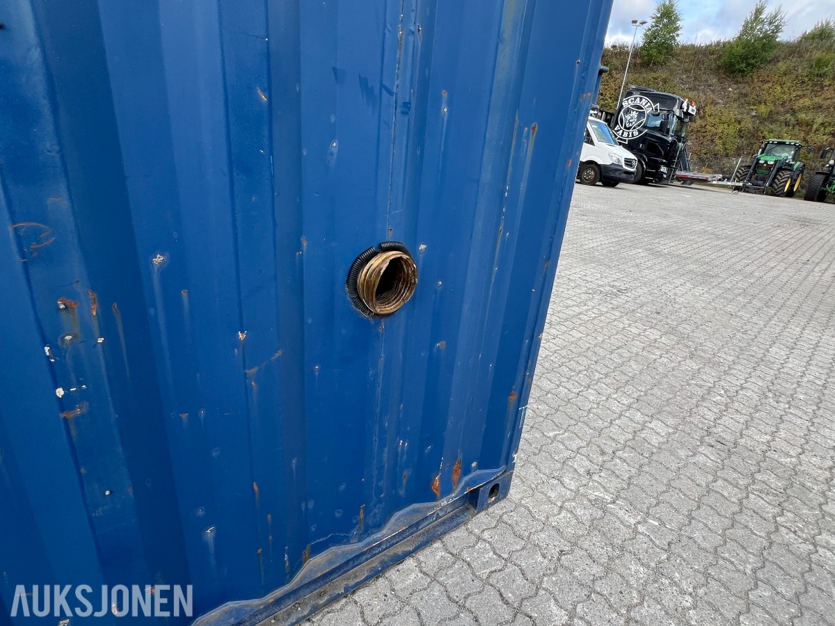 15 fot BNS 10-C13-LC sagcontainer med Ernex gjerdesag