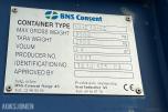 15 fot BNS 10-C13-LC sagcontainer med Ernex gjerdesag