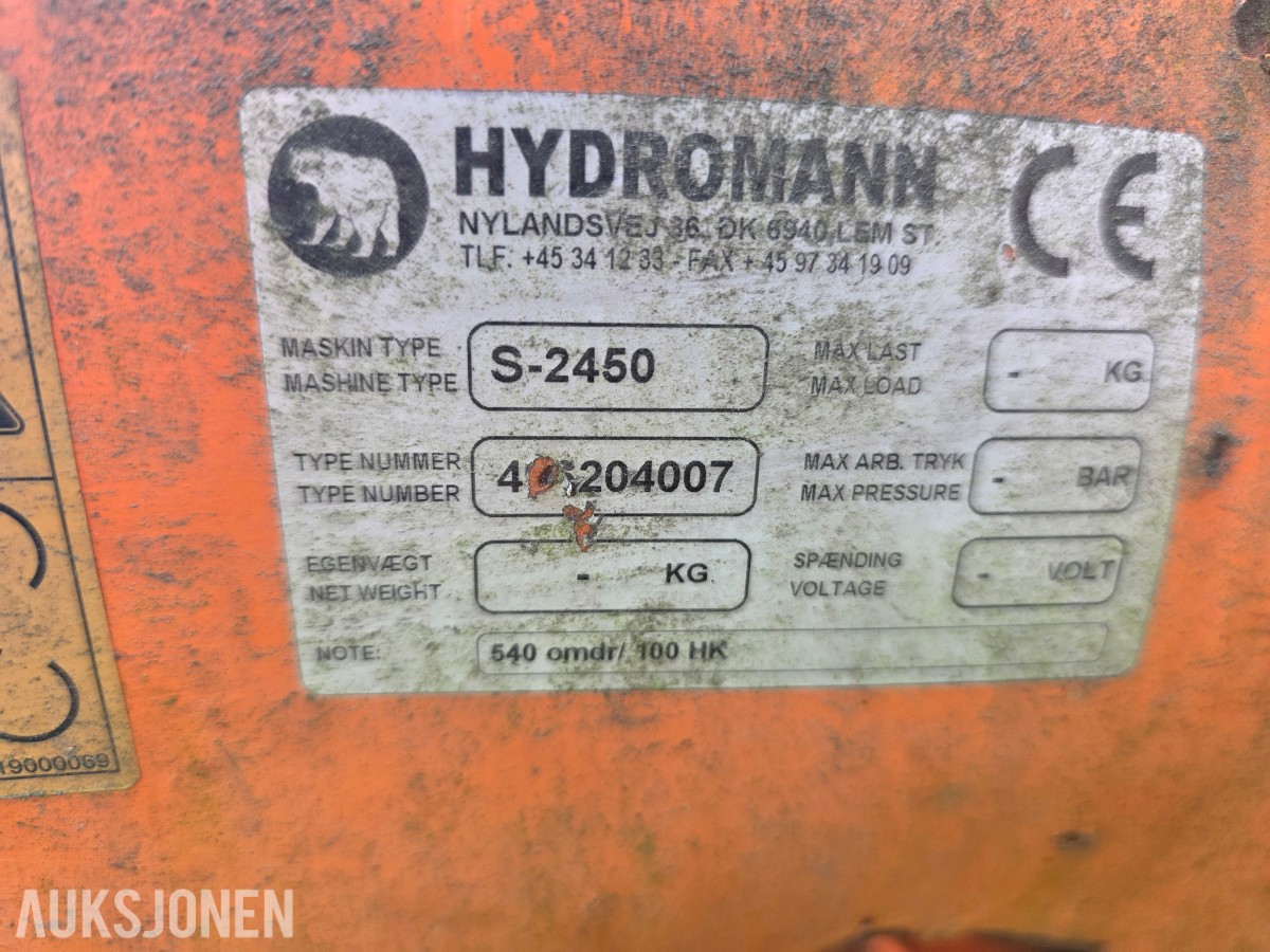 Hudromann Westbjørn 2 trinns freser S-2450