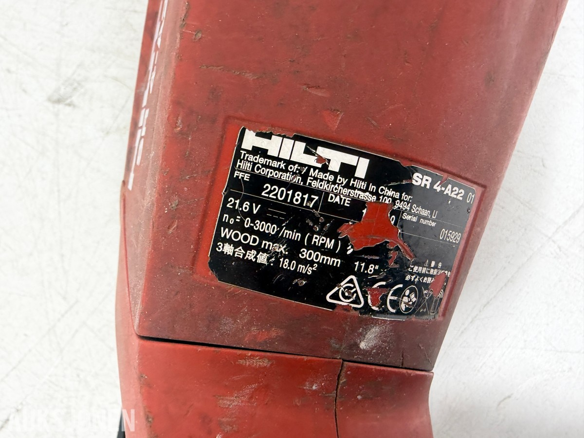 Stort parti Hilti batteriverktøy, batterier, ladere og festeverktøy 