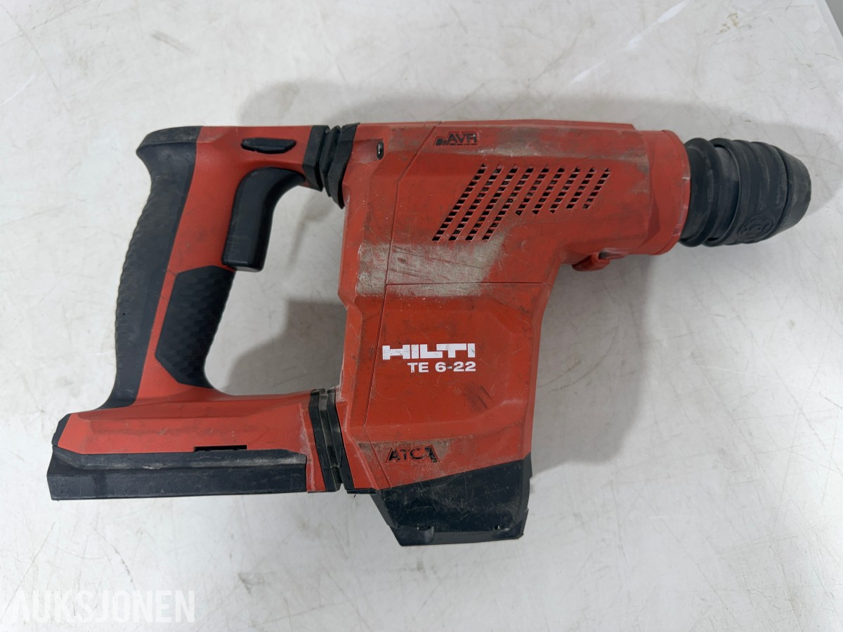 Stort parti Hilti batteriverktøy, batterier, ladere og festeverktøy 