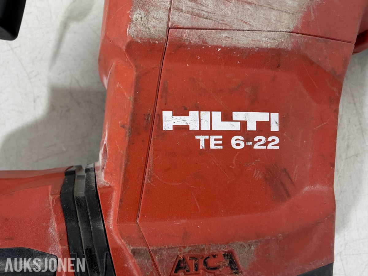 Stort parti Hilti batteriverktøy, batterier, ladere og festeverktøy 