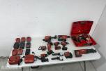 Stort parti Hilti batteriverktøy, batterier, ladere og festeverktøy 