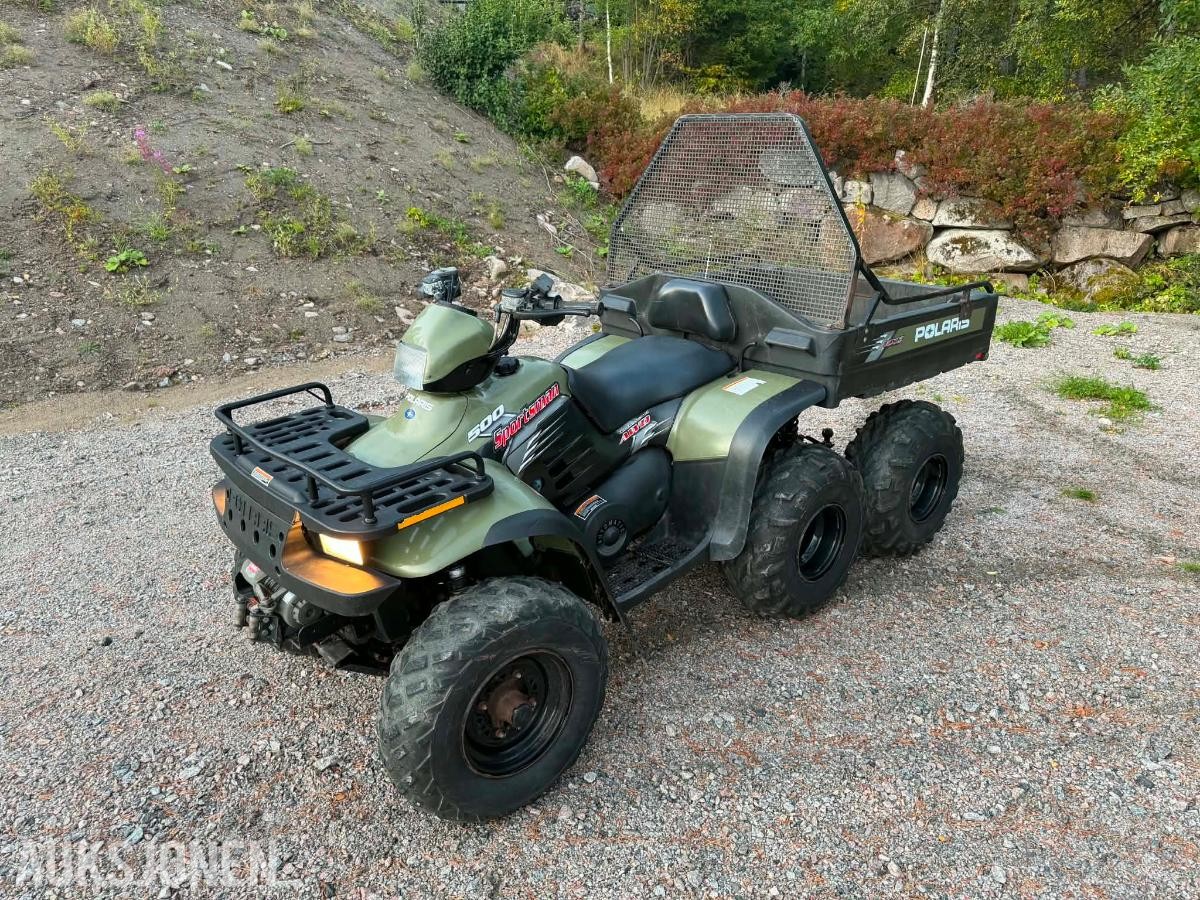 2004 Polaris Big boss 500 6X6 ATV VINSJ HENGERFESTE
