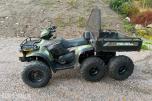 2004 Polaris Big boss 500 6X6 ATV VINSJ HENGERFESTE
