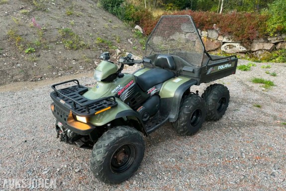 2004 Polaris Big boss 500 6X6 ATV VINSJ HENGERFESTE