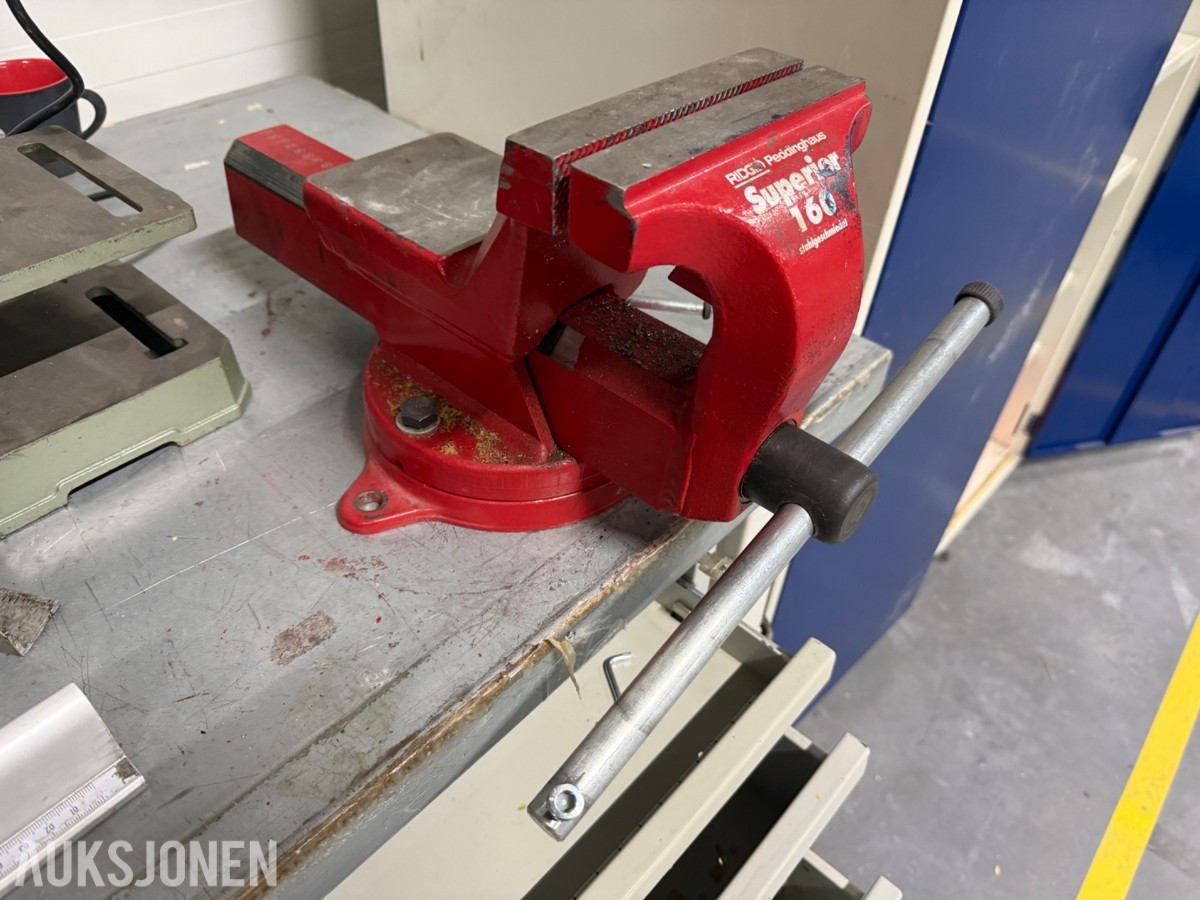Bormaskin, slipemaskin, arbeidsbenk ++