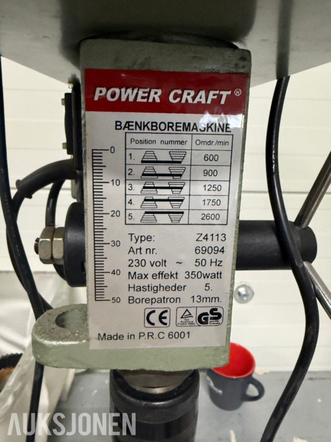 Bormaskin, slipemaskin, arbeidsbenk ++
