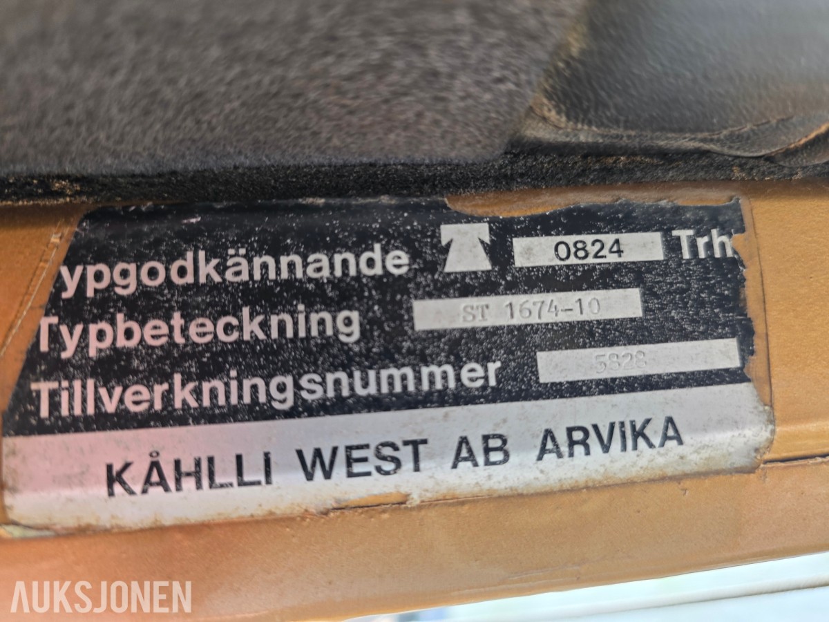 1982 Swed-Trac traktor ST 1674-10 samlerobjekt med 6-sylindret Scania diesel motor