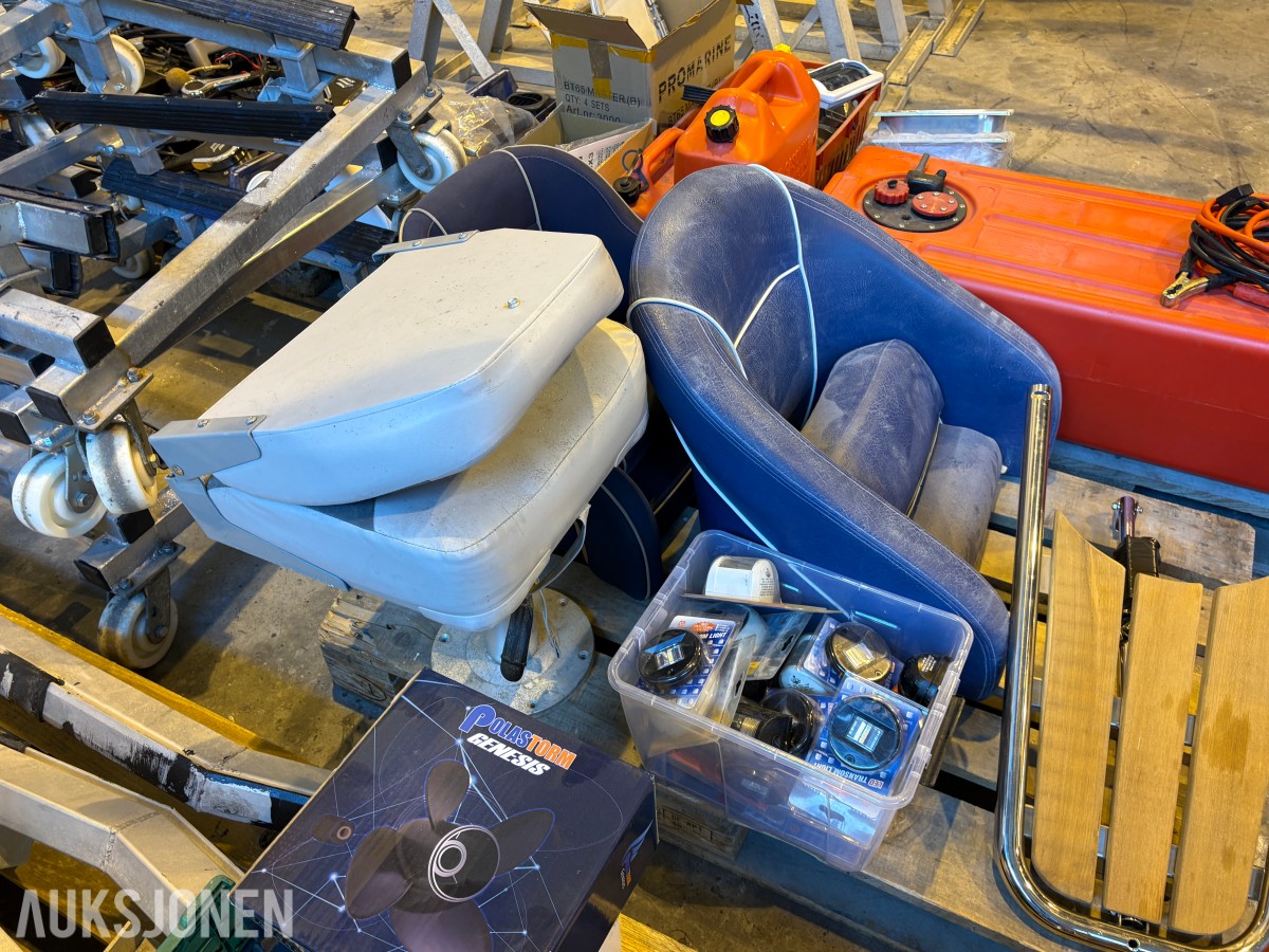 3 stk båtstoler – selges samlet
