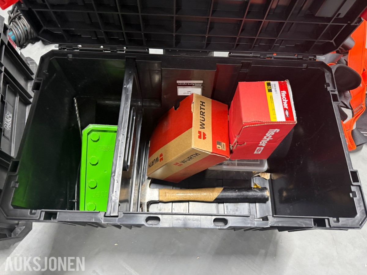 Makita verktøy, stillas, verktøyskap, sikringsutstyr +++