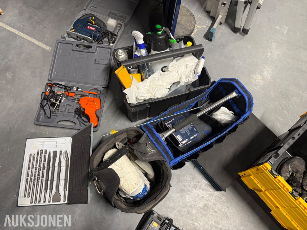 Makita verktøy, stillas, verktøyskap, sikringsutstyr +++