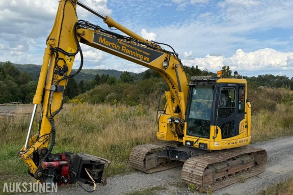 2013 Komatsu PC138US-10 korthekk-gravemaskin - Tiltrotator - S60 hurtigfeste, 9418 timer