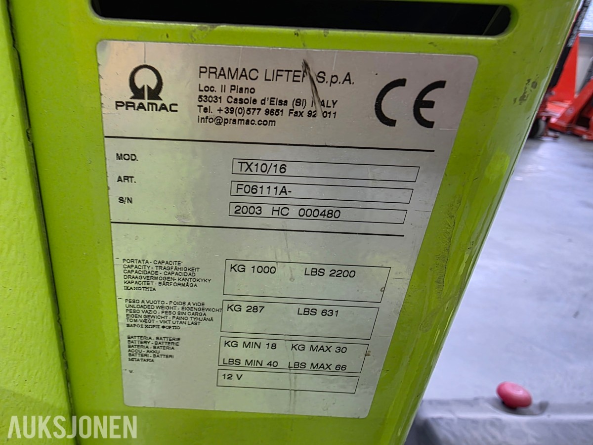 6 stk Pramac Jekketraller 