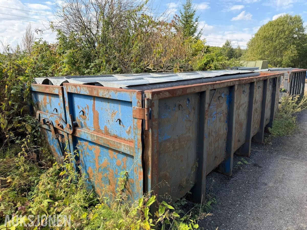 GMM Krokcontainer full av Mini-Guard veihindring