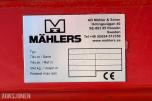 2023 Mahlers DPF diagonal plog - 3,70m - Nytt slitestål