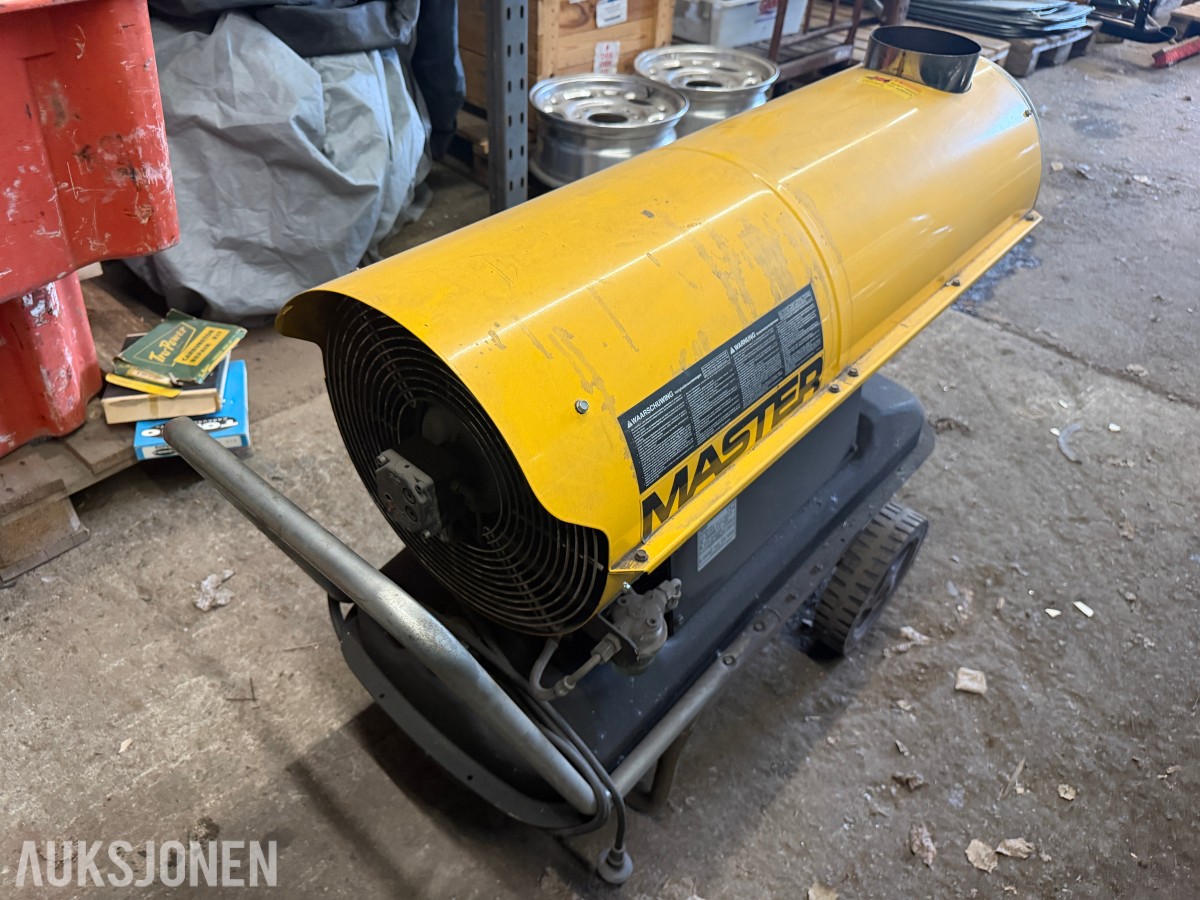 2010 Master BV 110 E indirekte fyrt byggvarmer - 33 kW - diesel eller parafin - 1800 kubikkmeter per time - 230 V