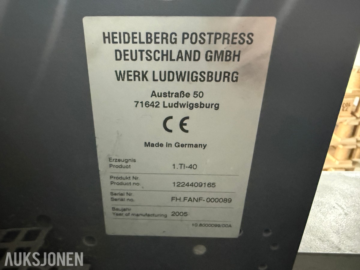 2005 Heidelberg FI-40 Falsemaskin