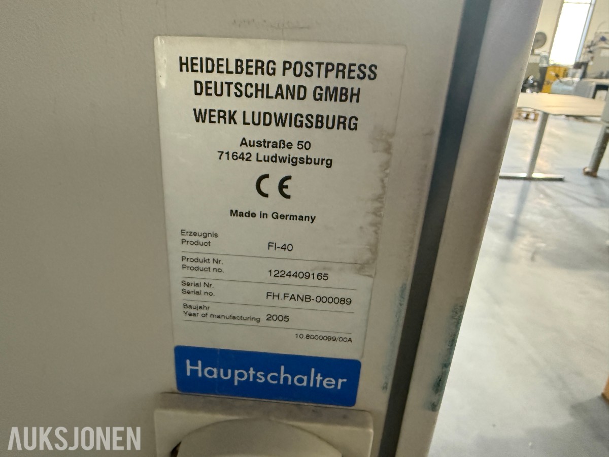 2005 Heidelberg FI-40 Falsemaskin