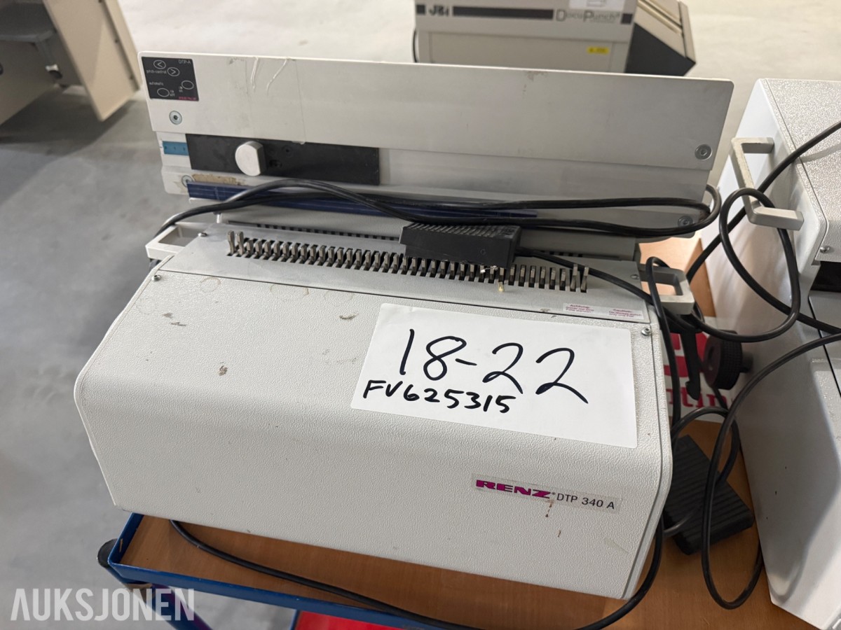 2004 Renz DTP 340A & ECL 360 Innbindingsmaskiner
