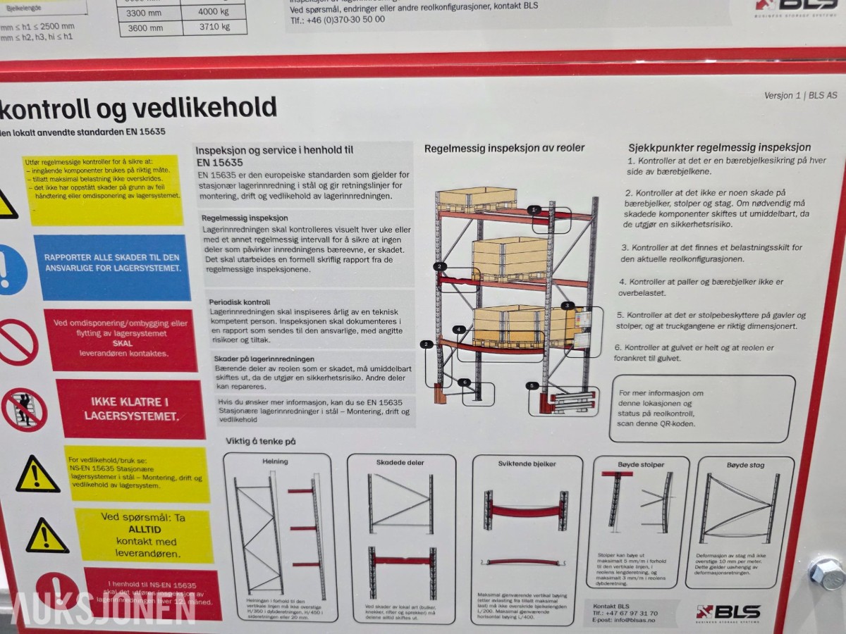 2025 BLS hyllereol D: 150cm B:330x2 H:500cm