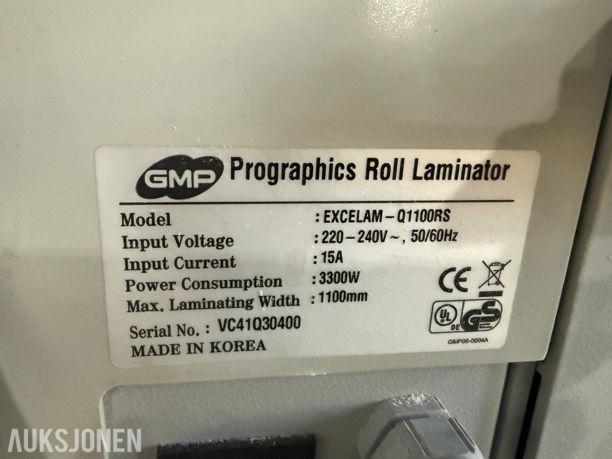 GMP Excelam Q1100RS Laminatmaskin